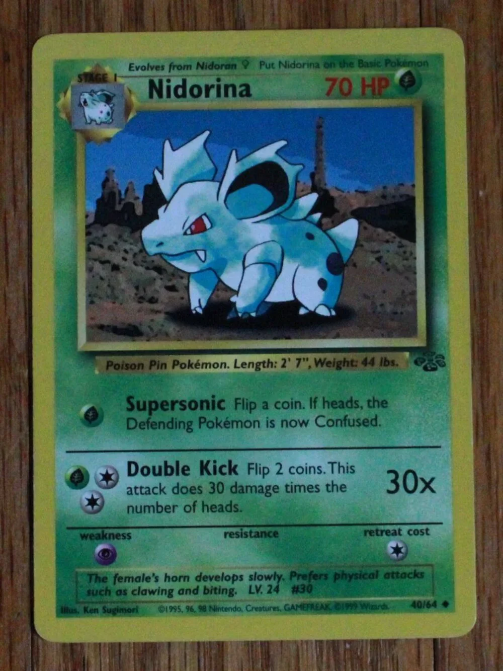 Vintage Pokemon 1999 
